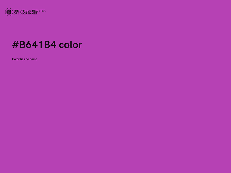 #B641B4 color image