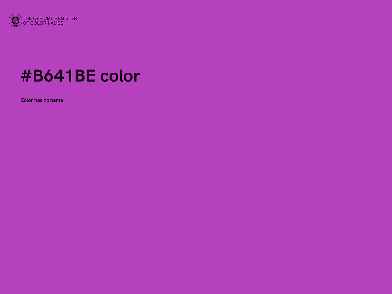 #B641BE color image