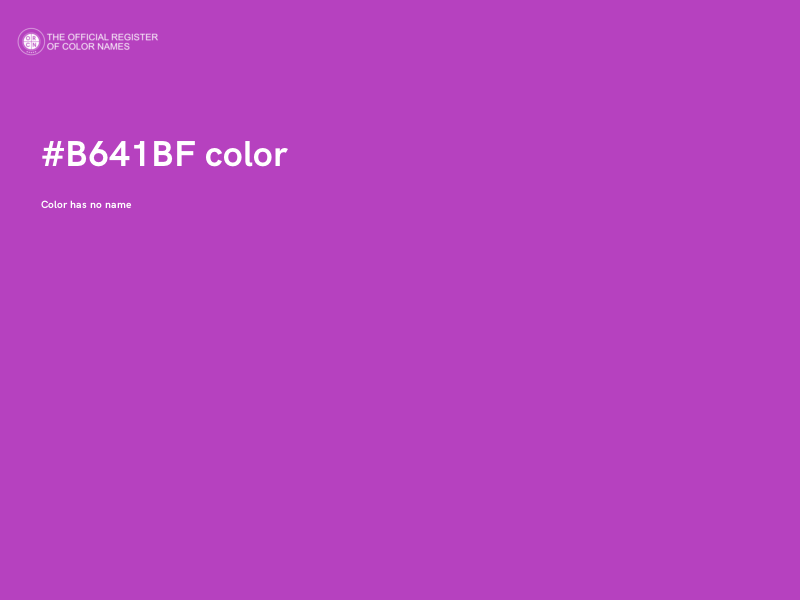 #B641BF color image