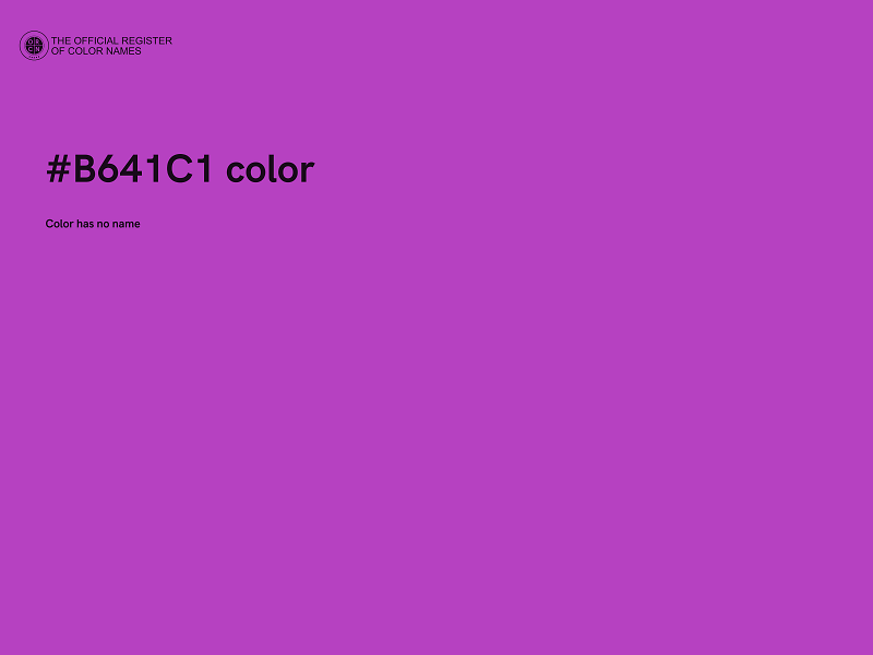 #B641C1 color image