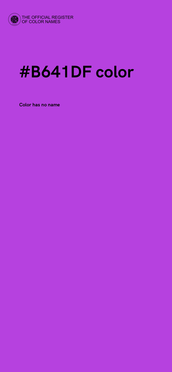 #B641DF color image