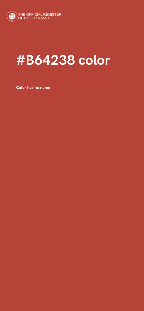 #B64238 color image