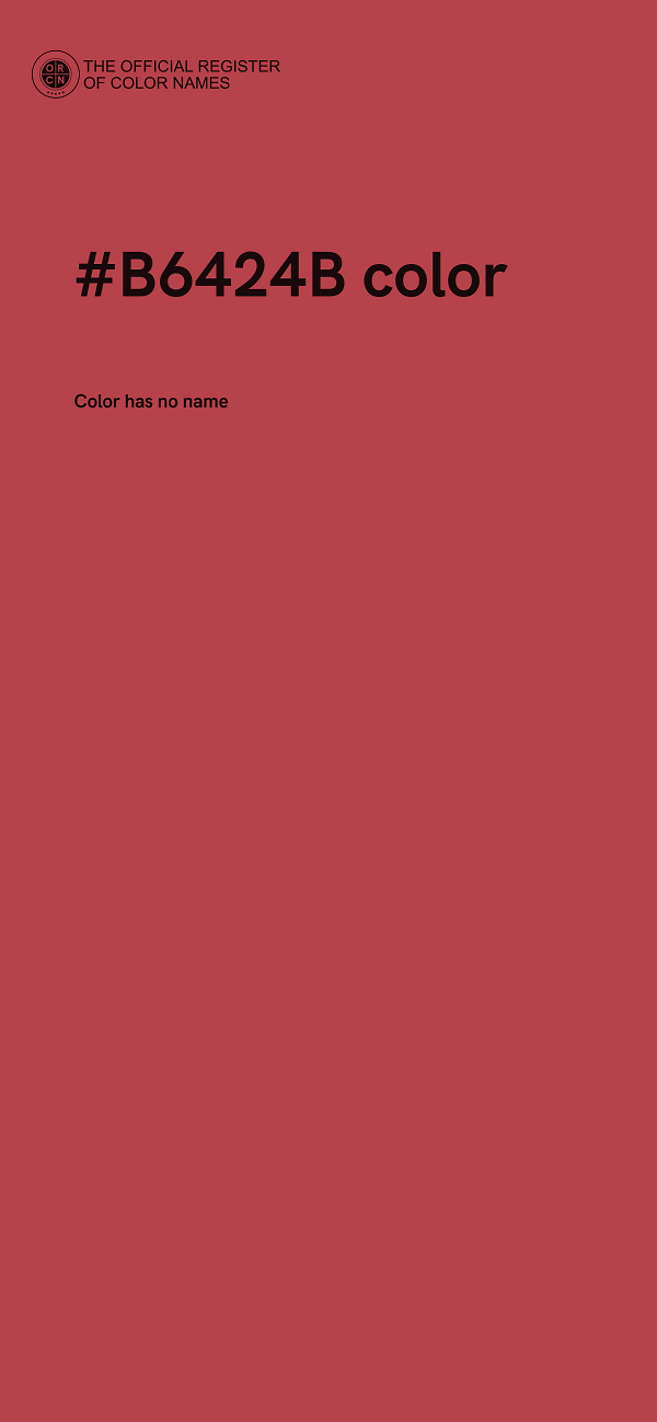 #B6424B color image