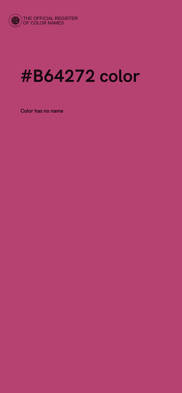 #B64272 color image