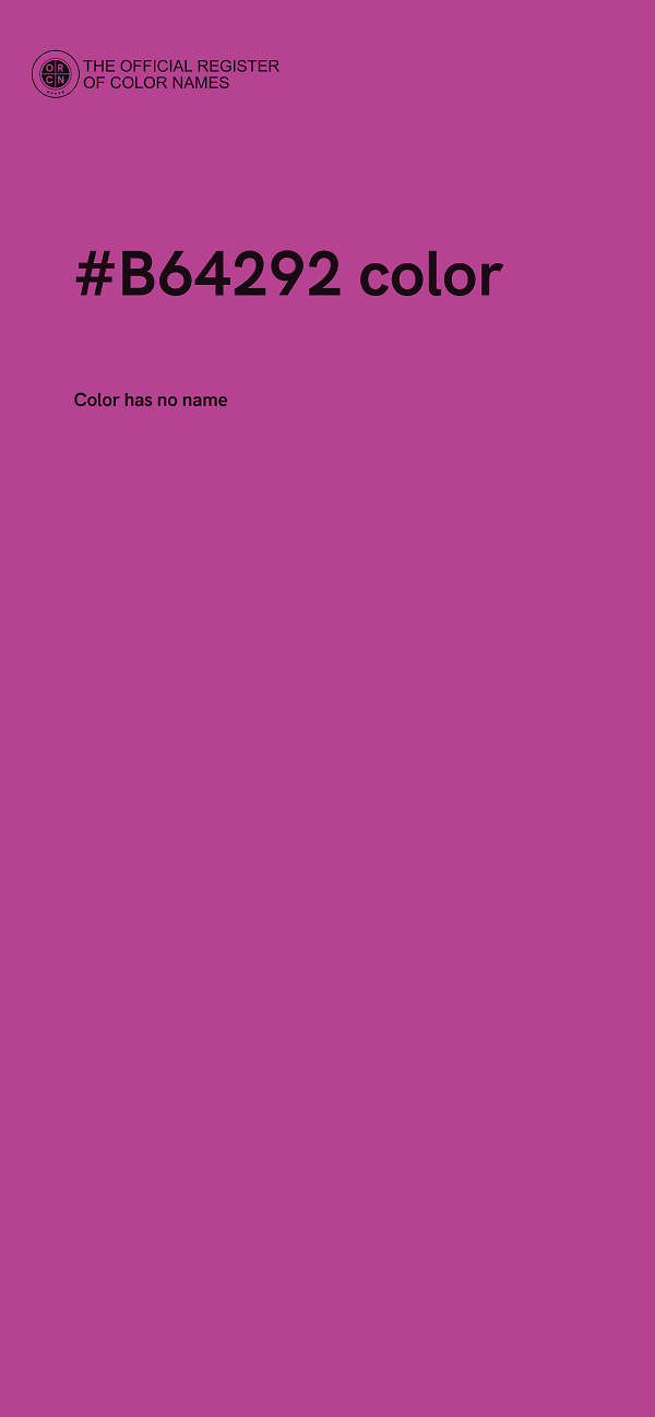 #B64292 color image