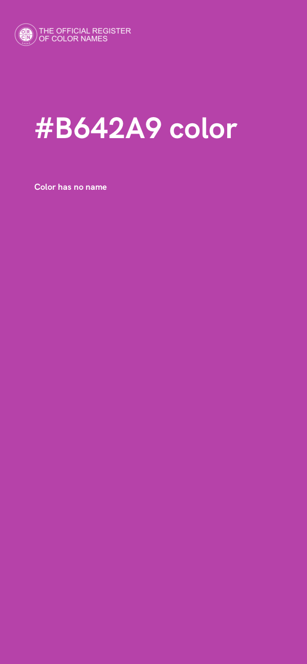 #B642A9 color image