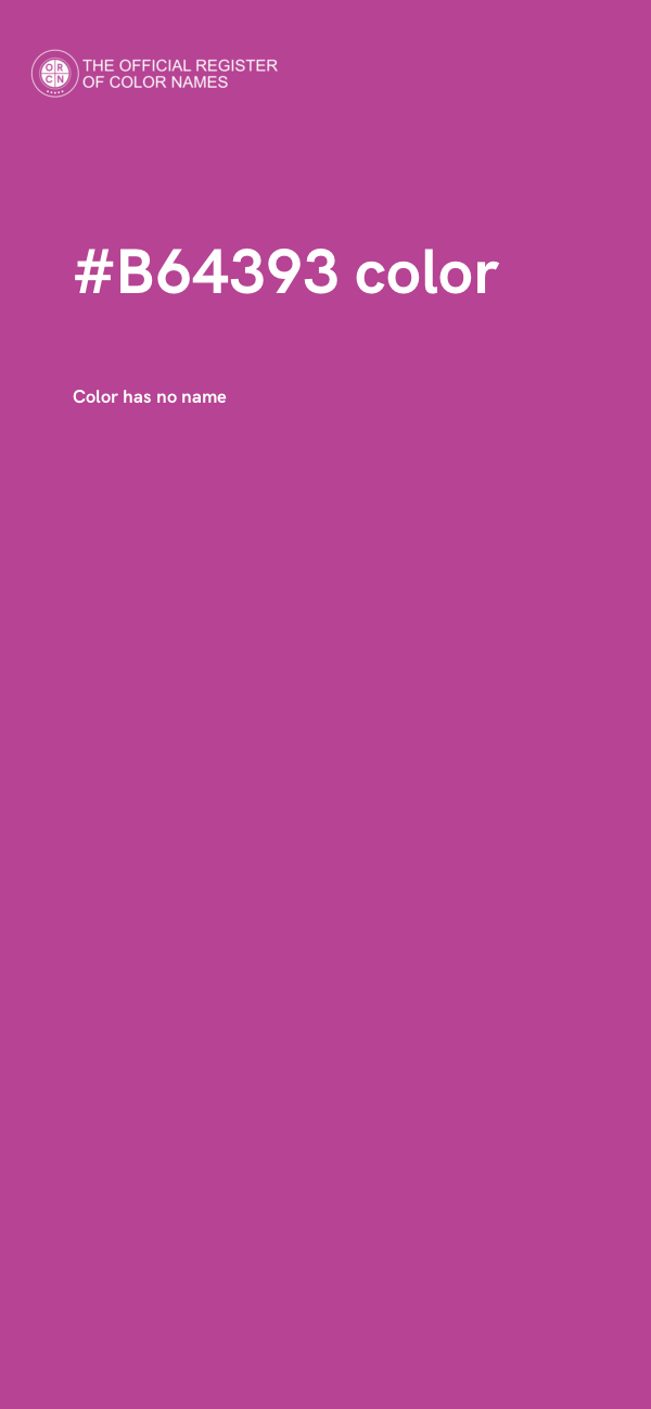 #B64393 color image