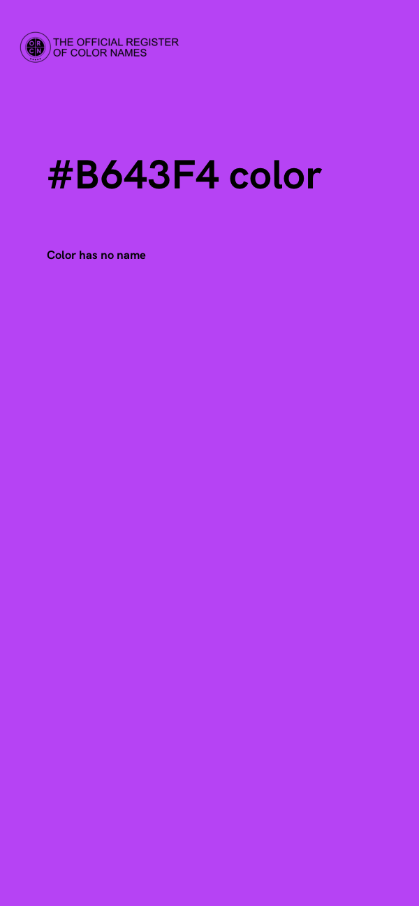 #B643F4 color image