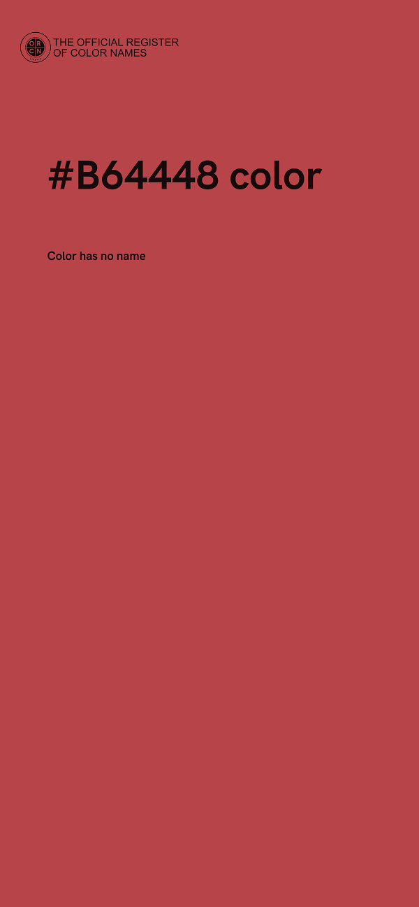 #B64448 color image
