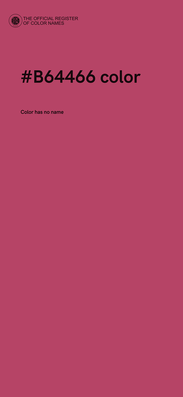 #B64466 color image