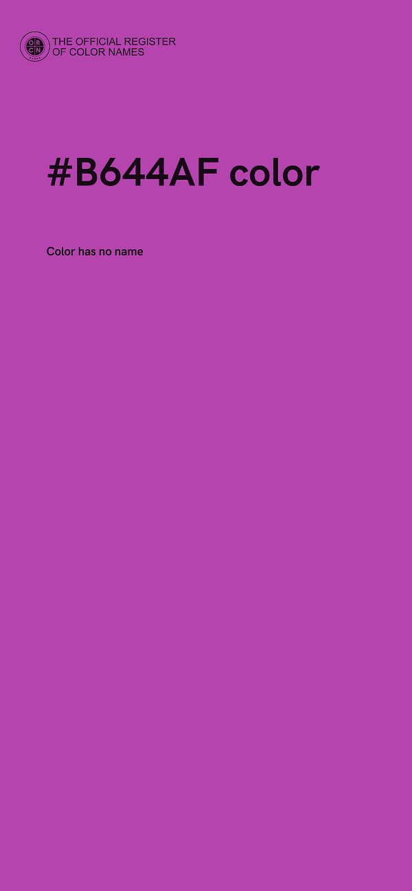 #B644AF color image