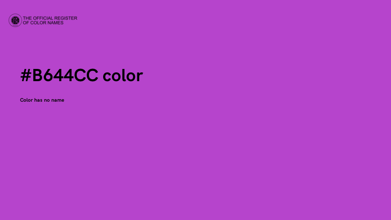 #B644CC color image