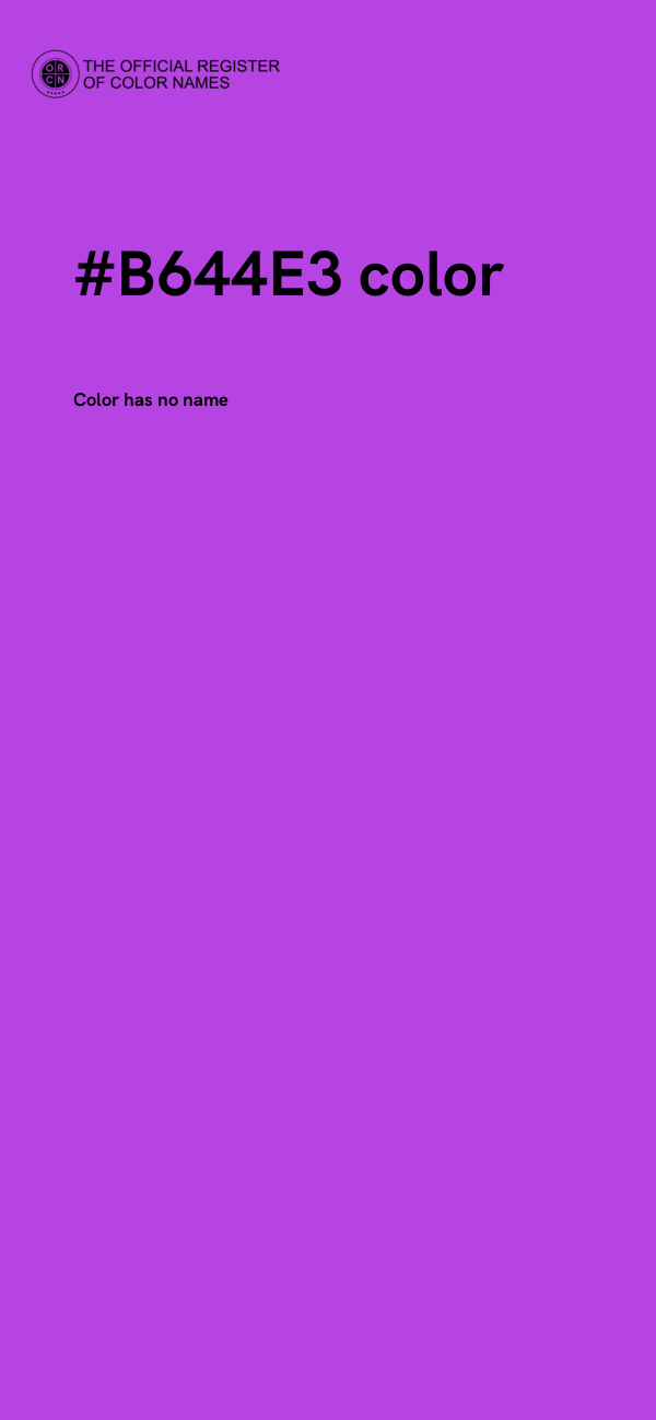 #B644E3 color image