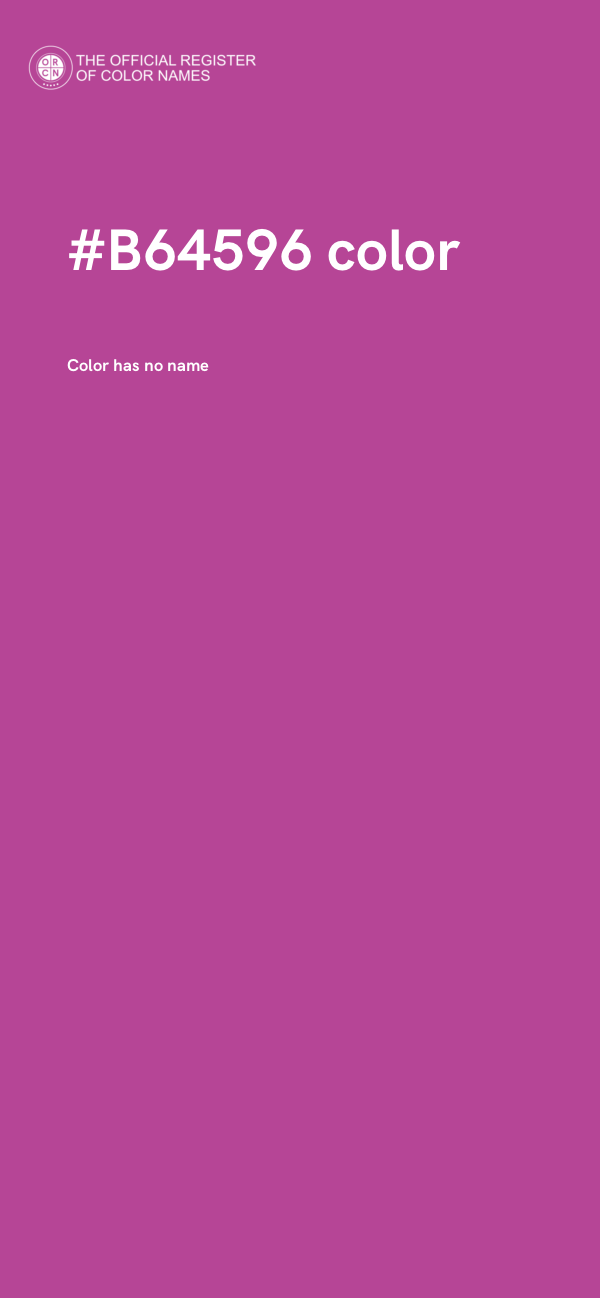 #B64596 color image