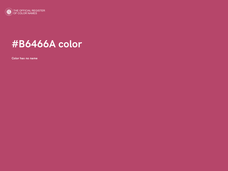 #B6466A color image