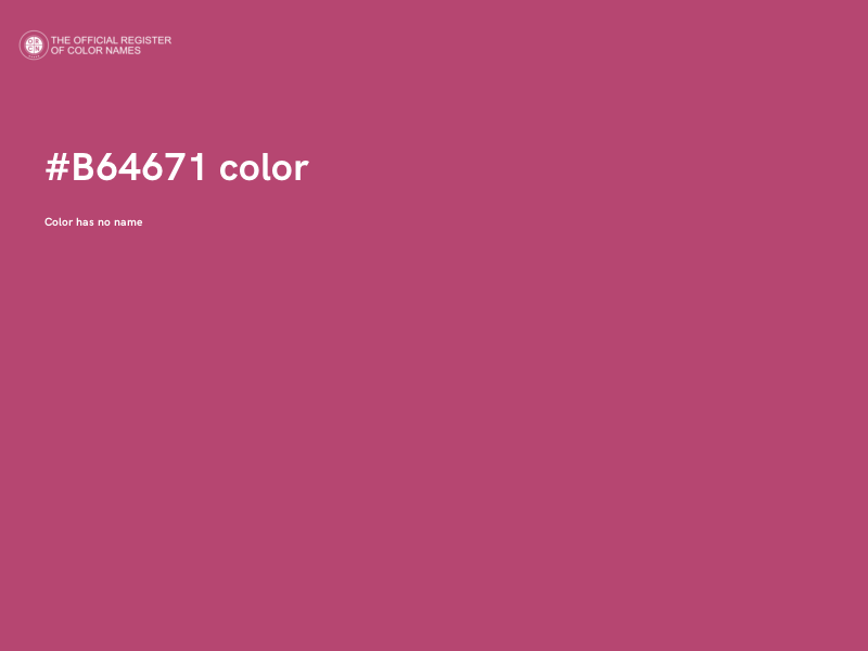 #B64671 color image