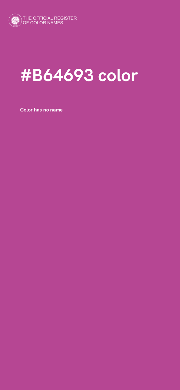 #B64693 color image