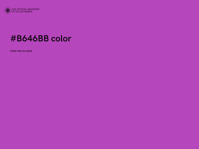 #B646BB color image