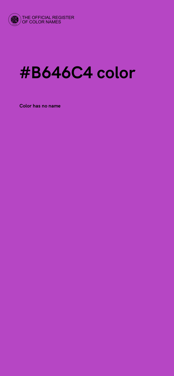 #B646C4 color image