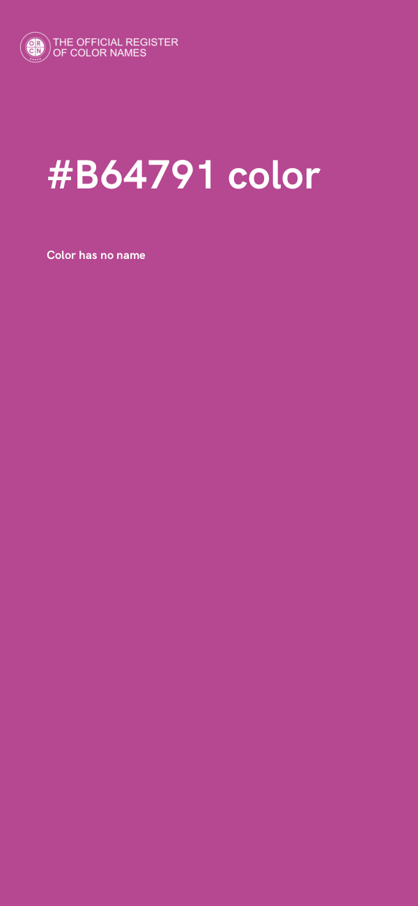 #B64791 color image