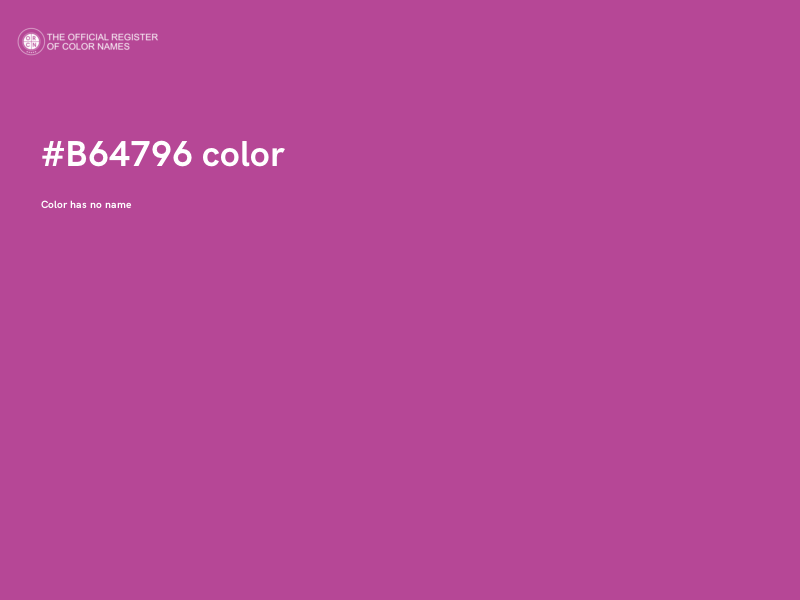 #B64796 color image