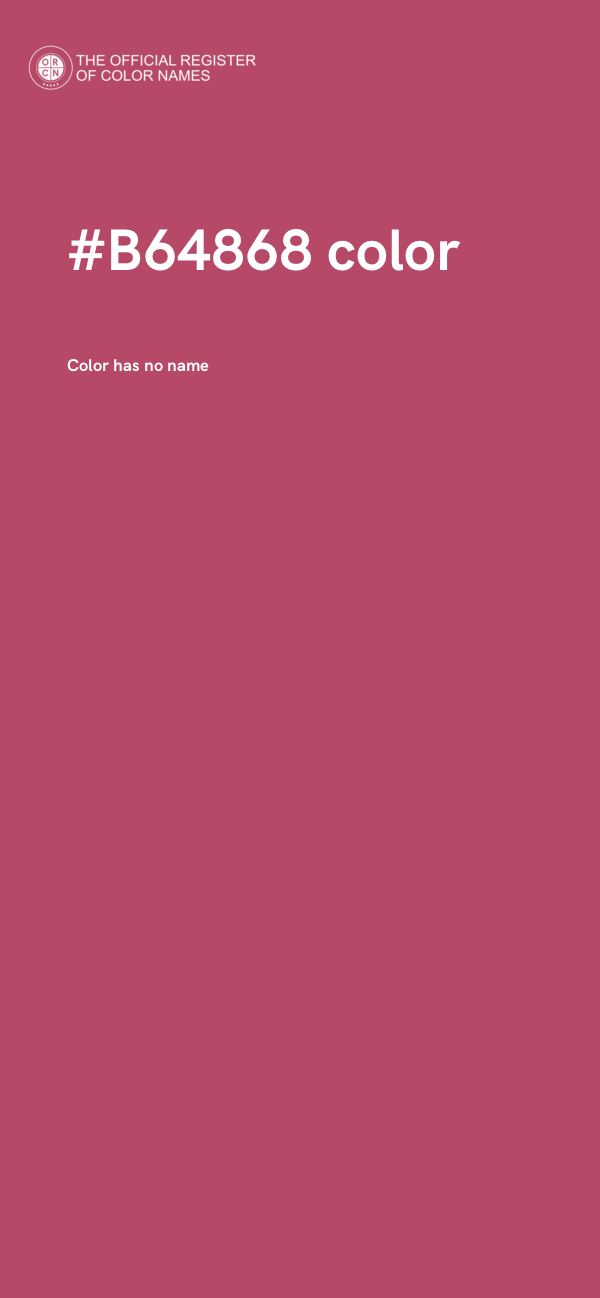#B64868 color image