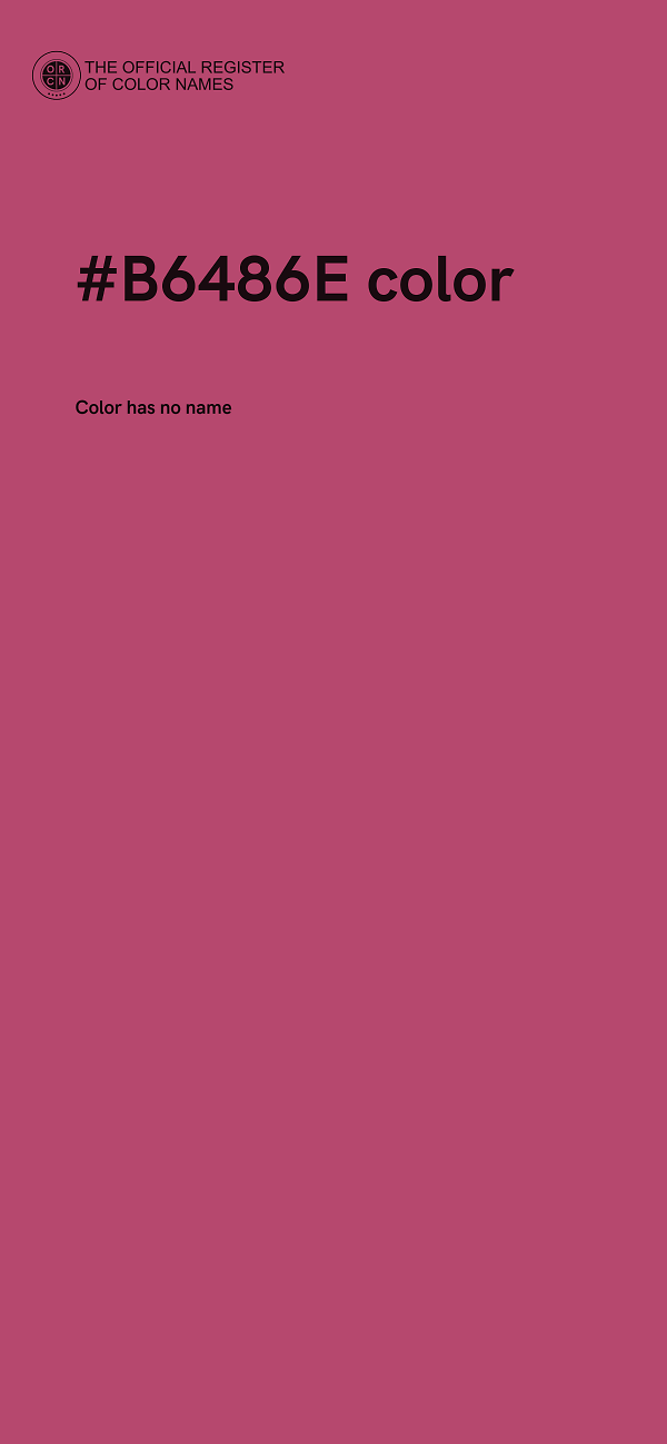 #B6486E color image