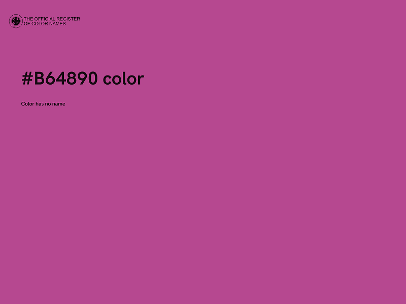 #B64890 color image