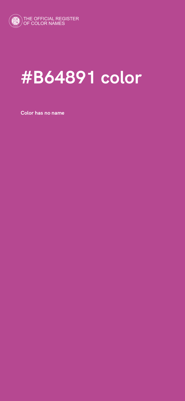 #B64891 color image