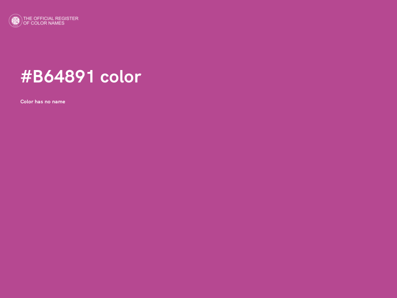 #B64891 color image