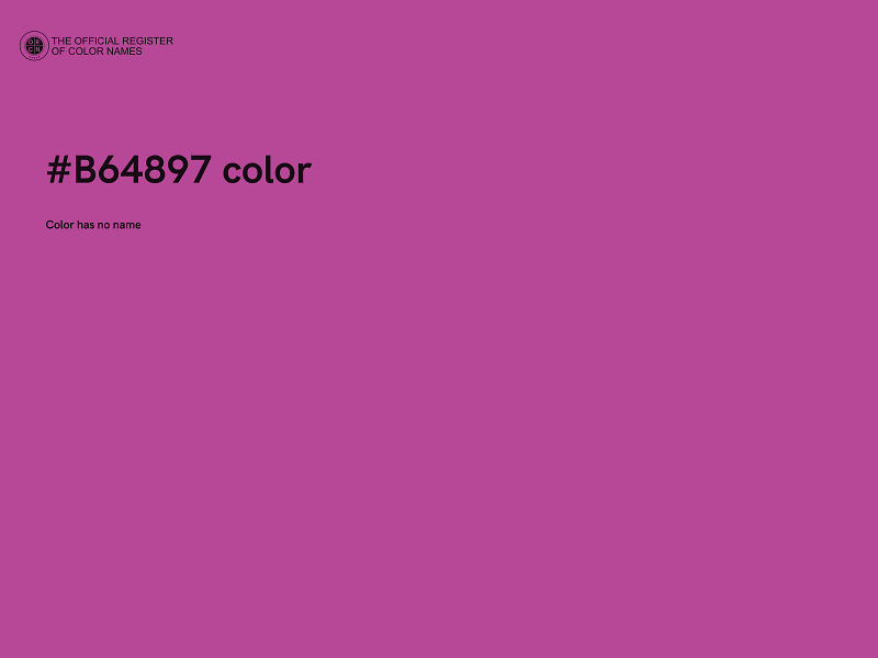 #B64897 color image