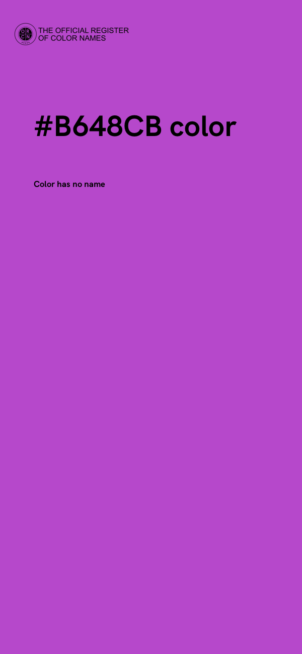 #B648CB color image