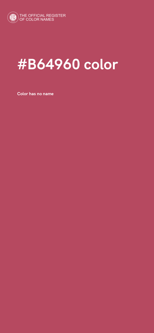 #B64960 color image