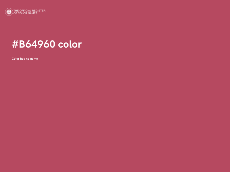 #B64960 color image