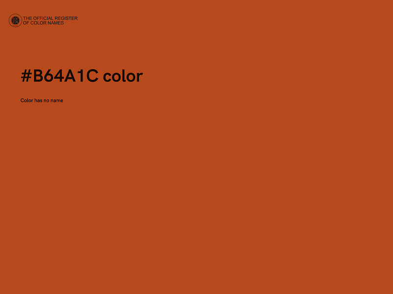 #B64A1C color image