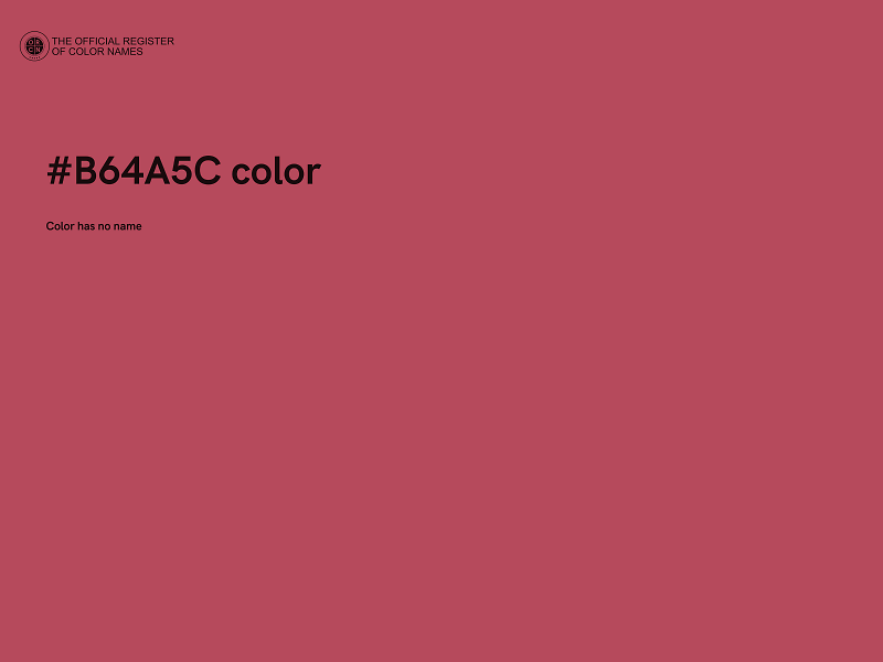 #B64A5C color image