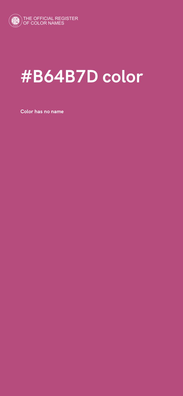 #B64B7D color image