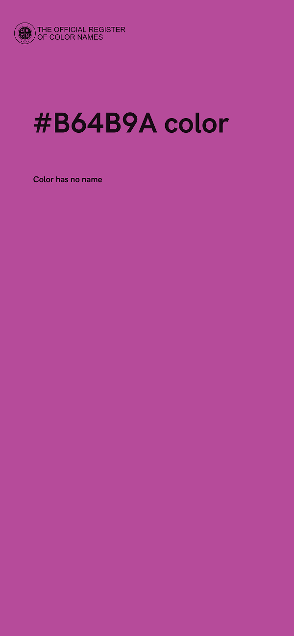 #B64B9A color image