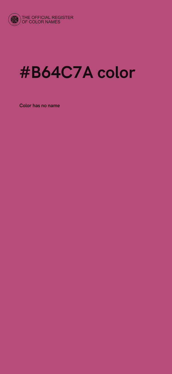 #B64C7A color image