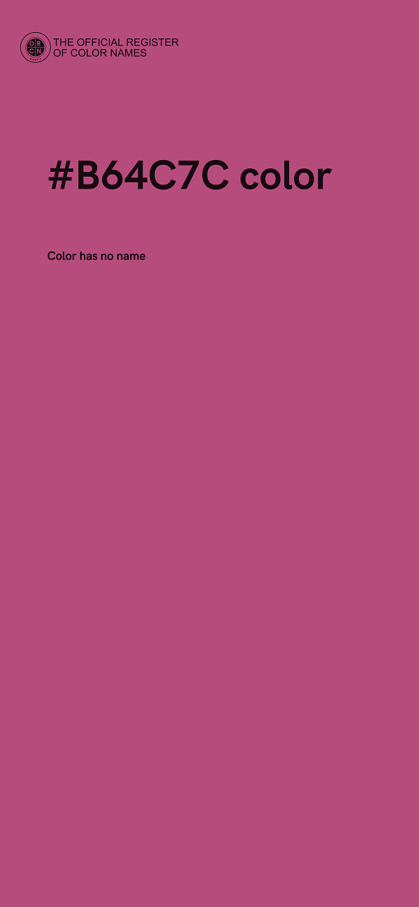 #B64C7C color image