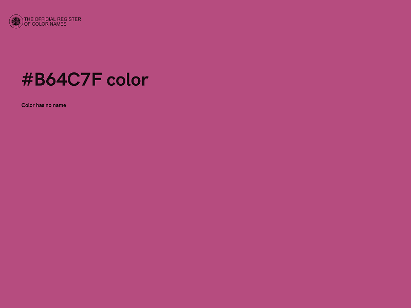 #B64C7F color image