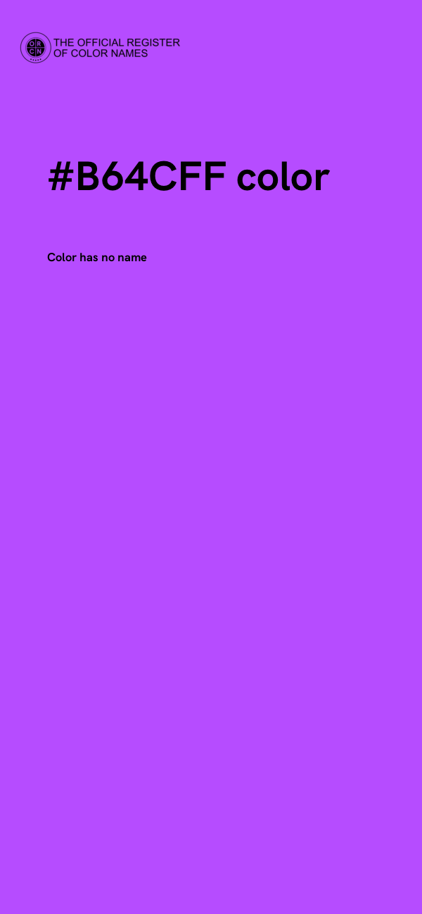 #B64CFF color image