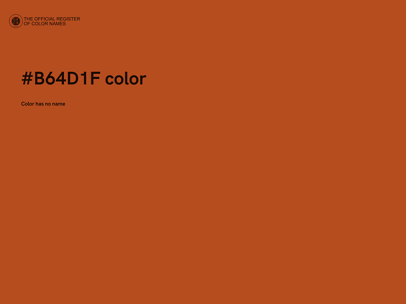 #B64D1F color image