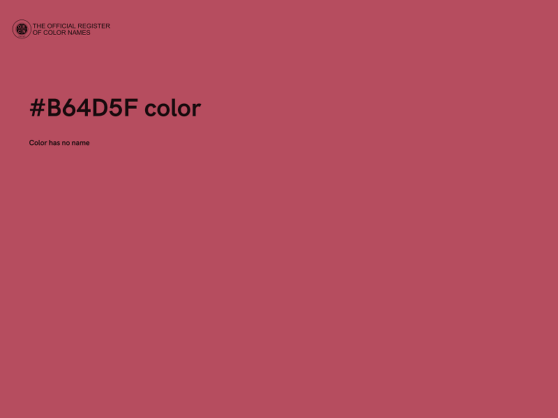 #B64D5F color image