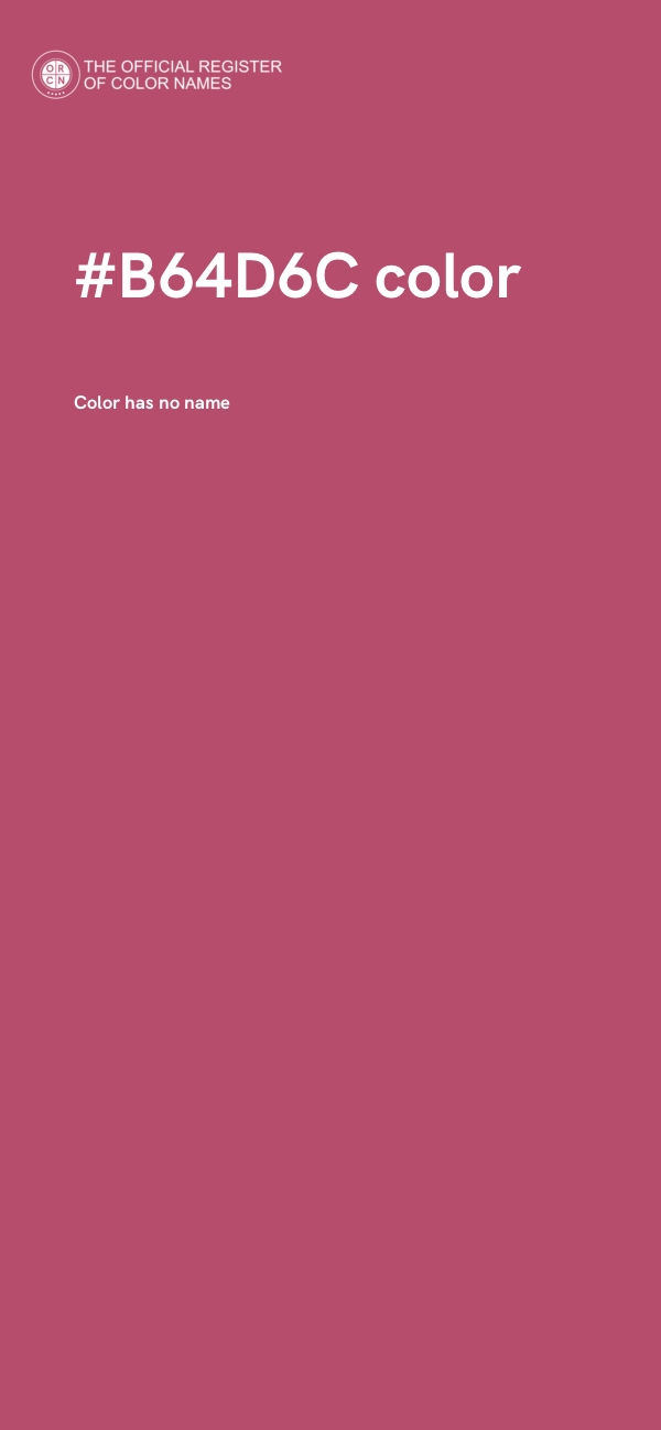#B64D6C color image