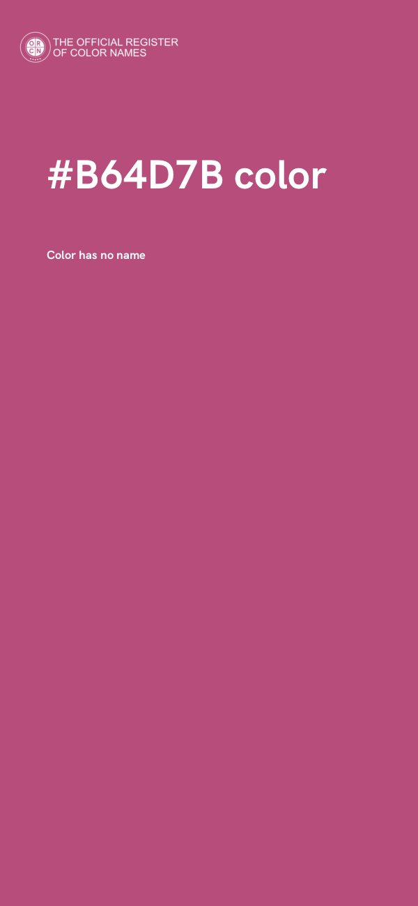 #B64D7B color image