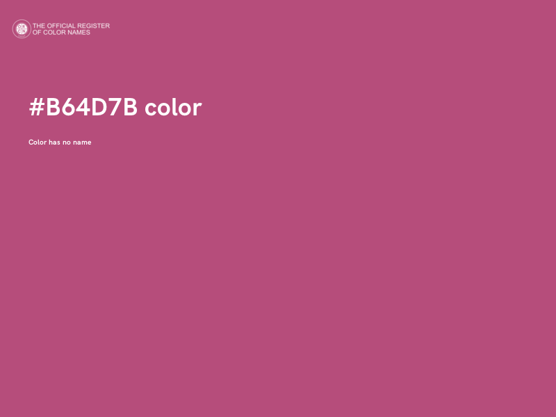 #B64D7B color image
