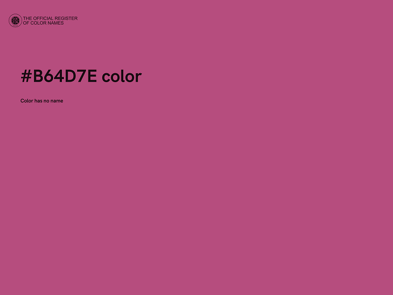 #B64D7E color image