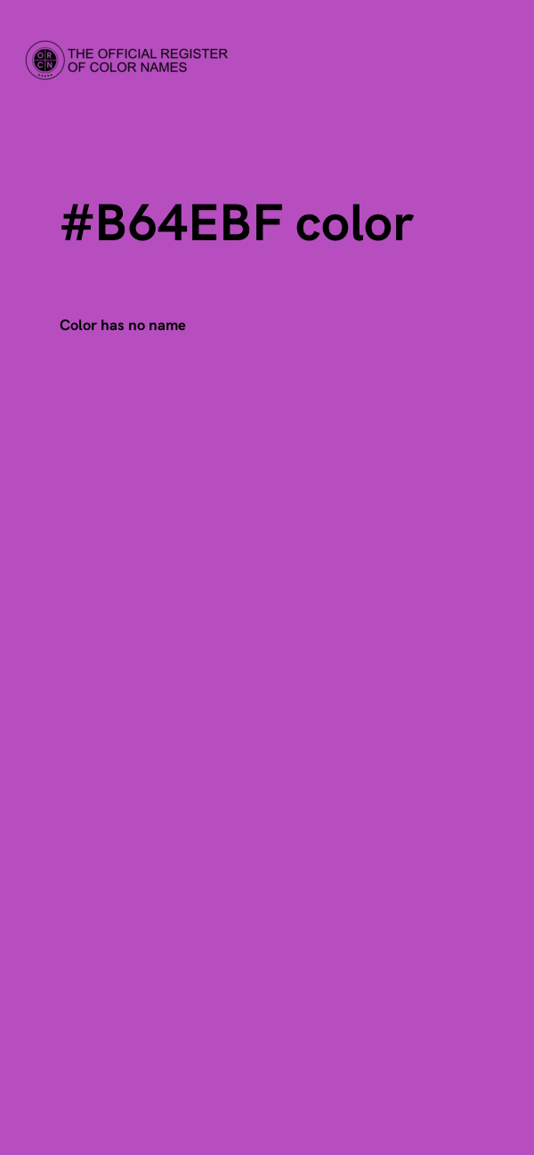 #B64EBF color image
