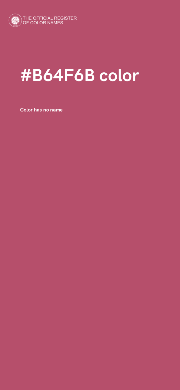#B64F6B color image